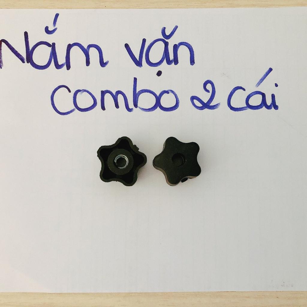 Núm vặn tay bông mai nhựa ren bằng thép