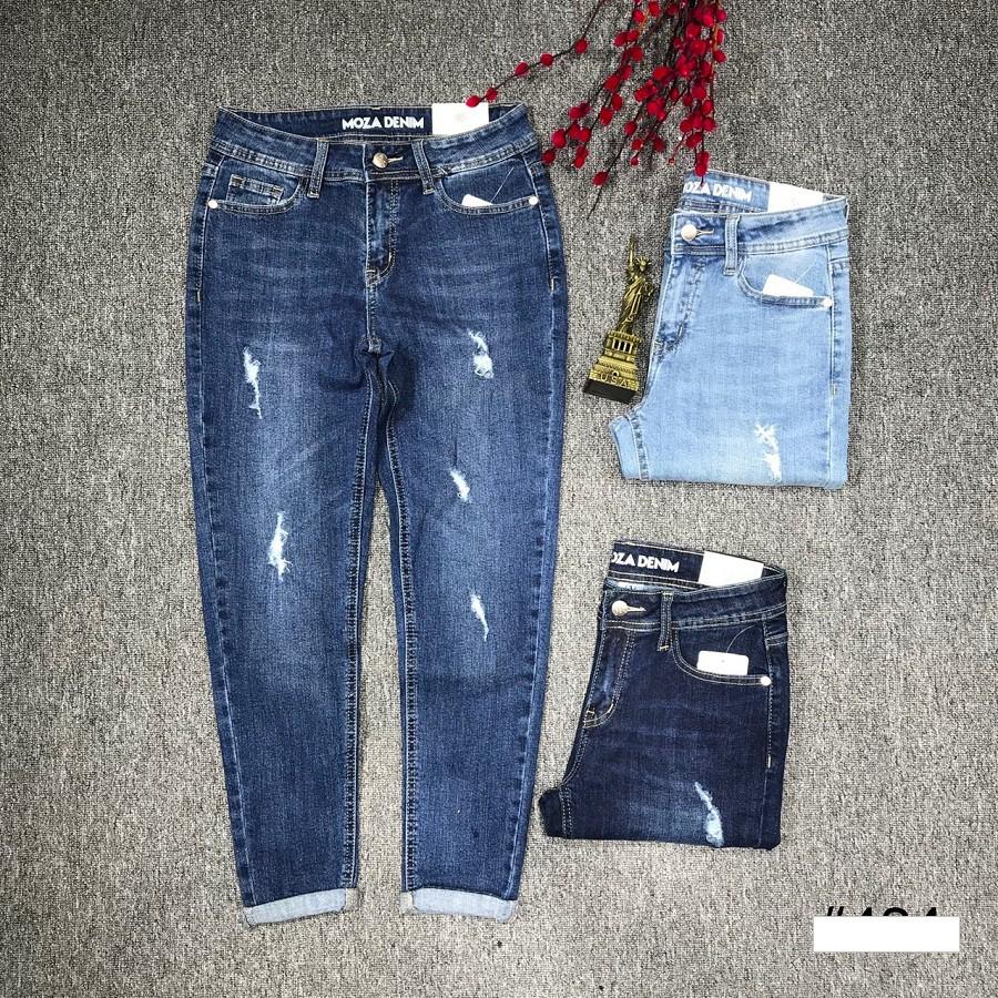 QUẦN JEANS NỮ MÀI RÁCH DÁNG BOYFRIEND