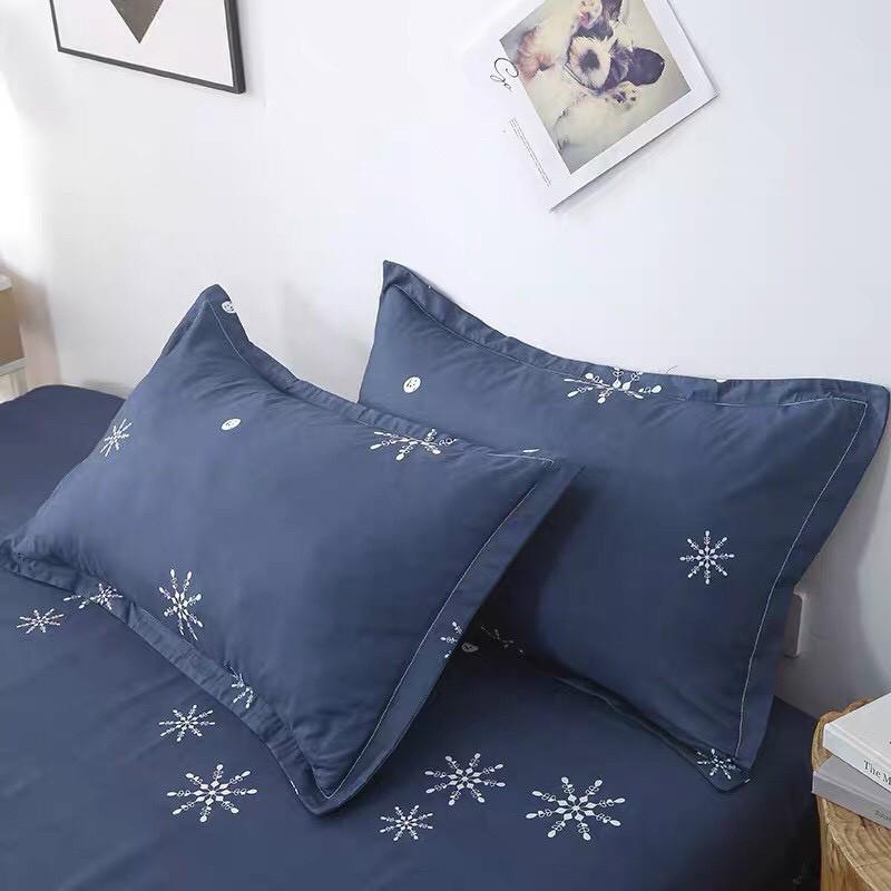 Bộ chăn ga Cotton Poly M2T bedding, chăn ga hàn quốc Râu Father Day đủ size miễn phí bo chun