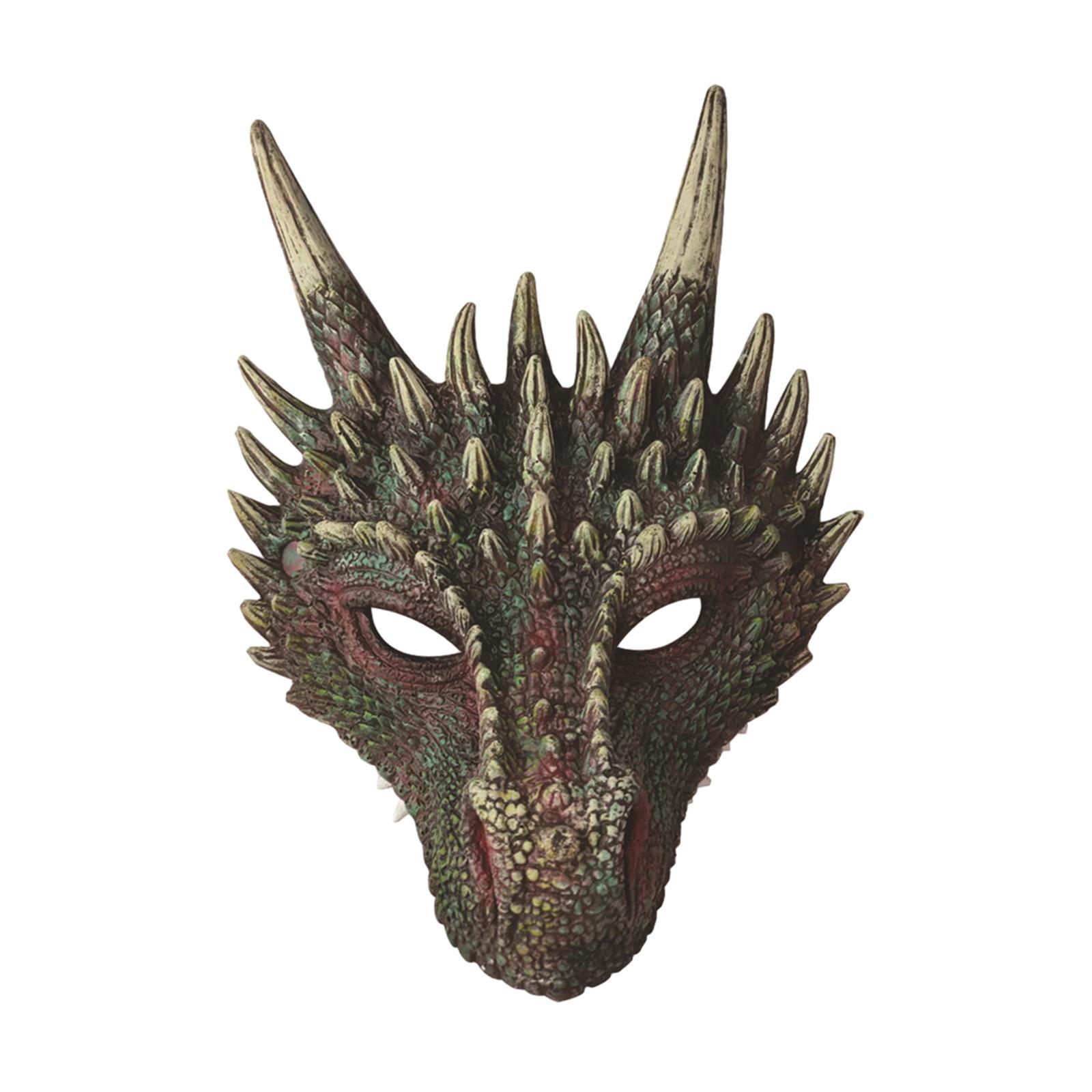 Dragon Head , Full Face , Cosplay Animal Halloween Masquerade for Party Favor Carnival Masquerade