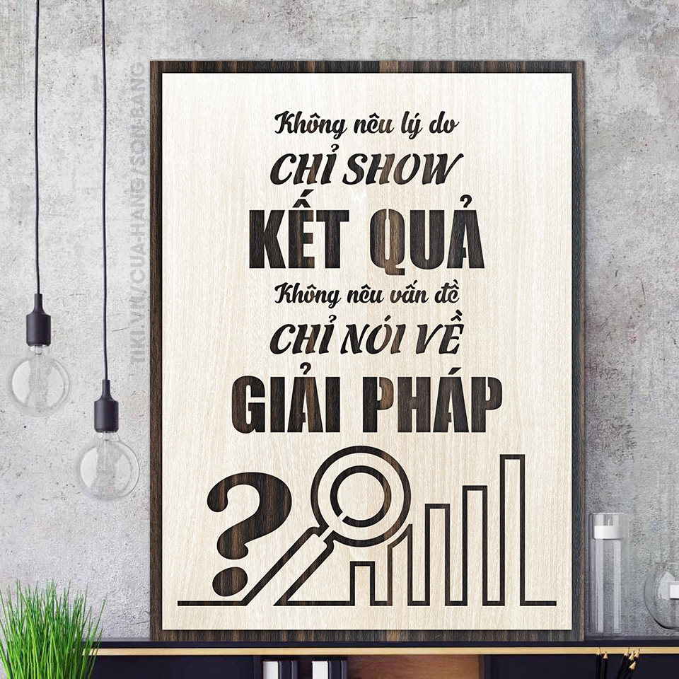 Tranh Slogan tạo động lực treo tường trang trí phòng khách hiện đại TBIG006