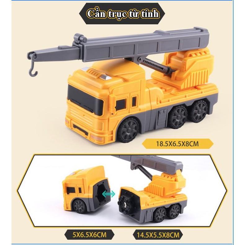 Đồ chơi lắp ráp Robot Magnetic CITY ENGINEERING 21 chi tiết - AsiaMart