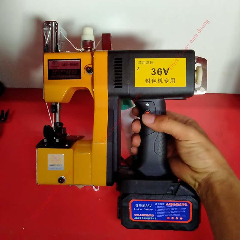 Máy khâu bao cầm tay chạy pin GK9-500 may nhiều loại bao nhỏ gọn tiện lợi > pin sạc nhanh