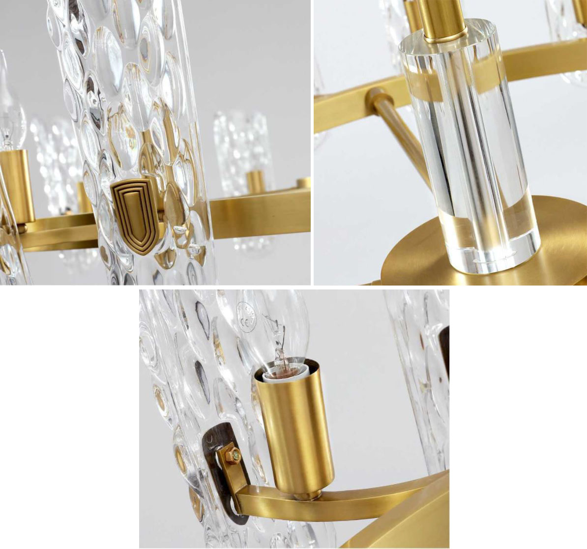 Đèn chùm BOGBA 12 tay pha lê hiện đại trang trí nhà cửa, quán cafe cao cấp