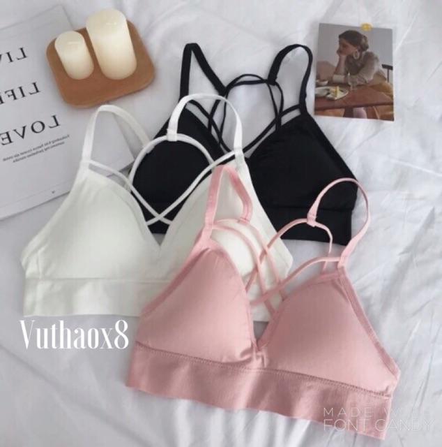 Áo bra cotton đan dây sexy