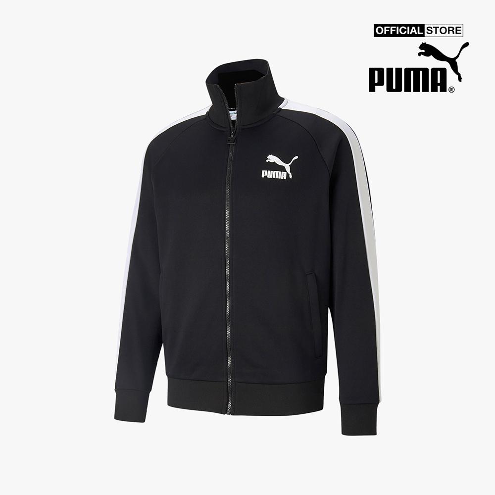 PUMA - Áo khoác thể thao nam cổ cao Iconic T7 Sportstyle 530094-01