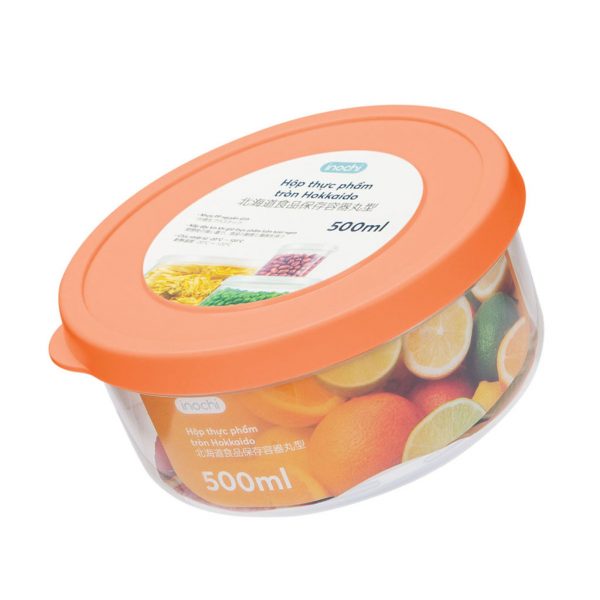 Hộp thực phẩm tròn Hokkaido 500ml Inochi