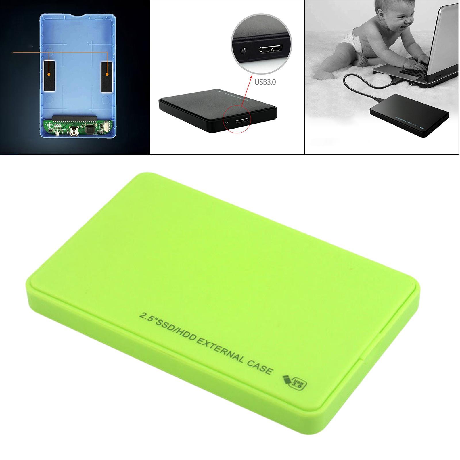 2.5in External HDD Enclosure Storage Case Box for PC Computer Green