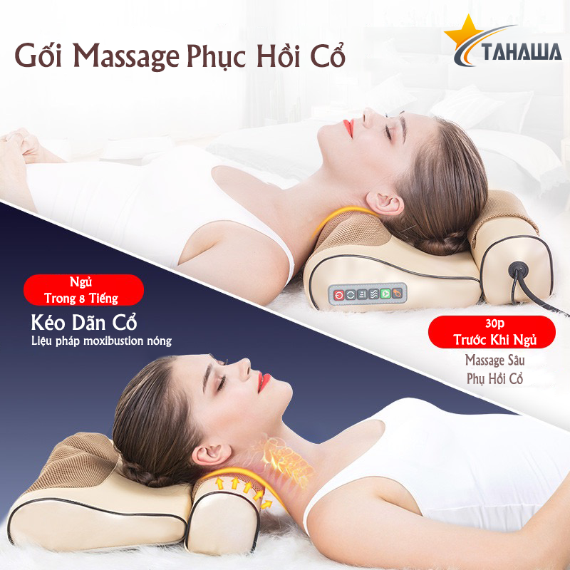Gối Massage Đa Năng Tahawa TH-G22T là chiếc gối massage cổ vai gáy thư giãn đa năng, cao cấp mang lại nhiều tác dụng, là giải pháp hồi phục sức khoẻ nhanh chóng, lấy lại tinh thần thư giãn thoải mái