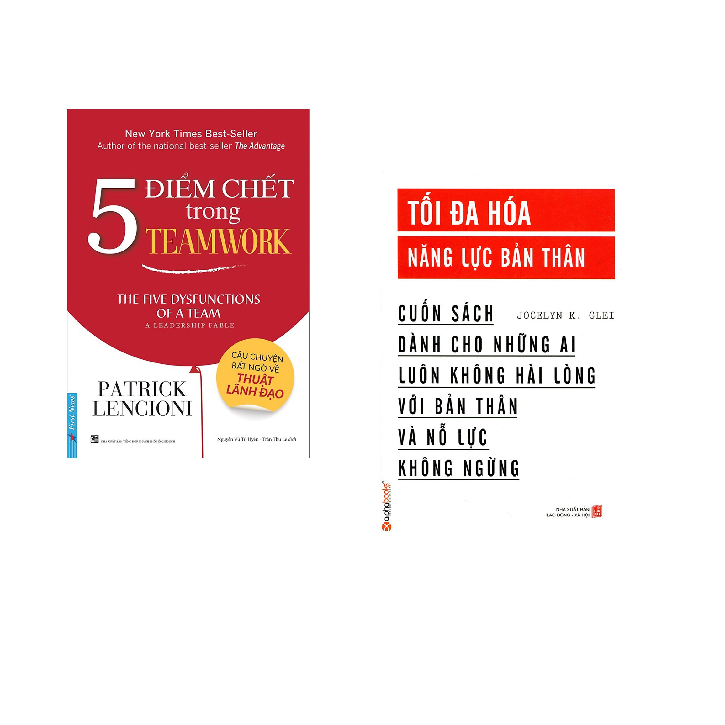 Combo 2 cuốn sách: 5 Điểm Chết Trong TEAMWORK + Tối Đa Hóa Năng Lực Bản Thân