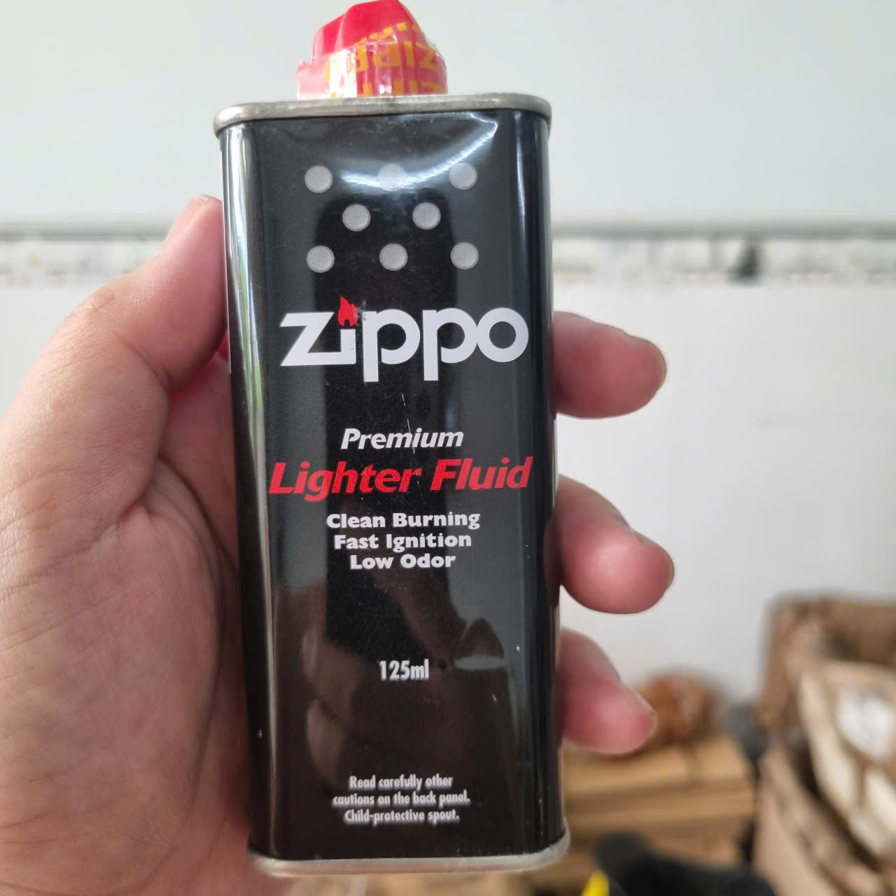 Bình xăng Zippo loại rẻ 125ml dùng cho hộp quẹt Zippo, bật lửa Zippo chuyên dụng