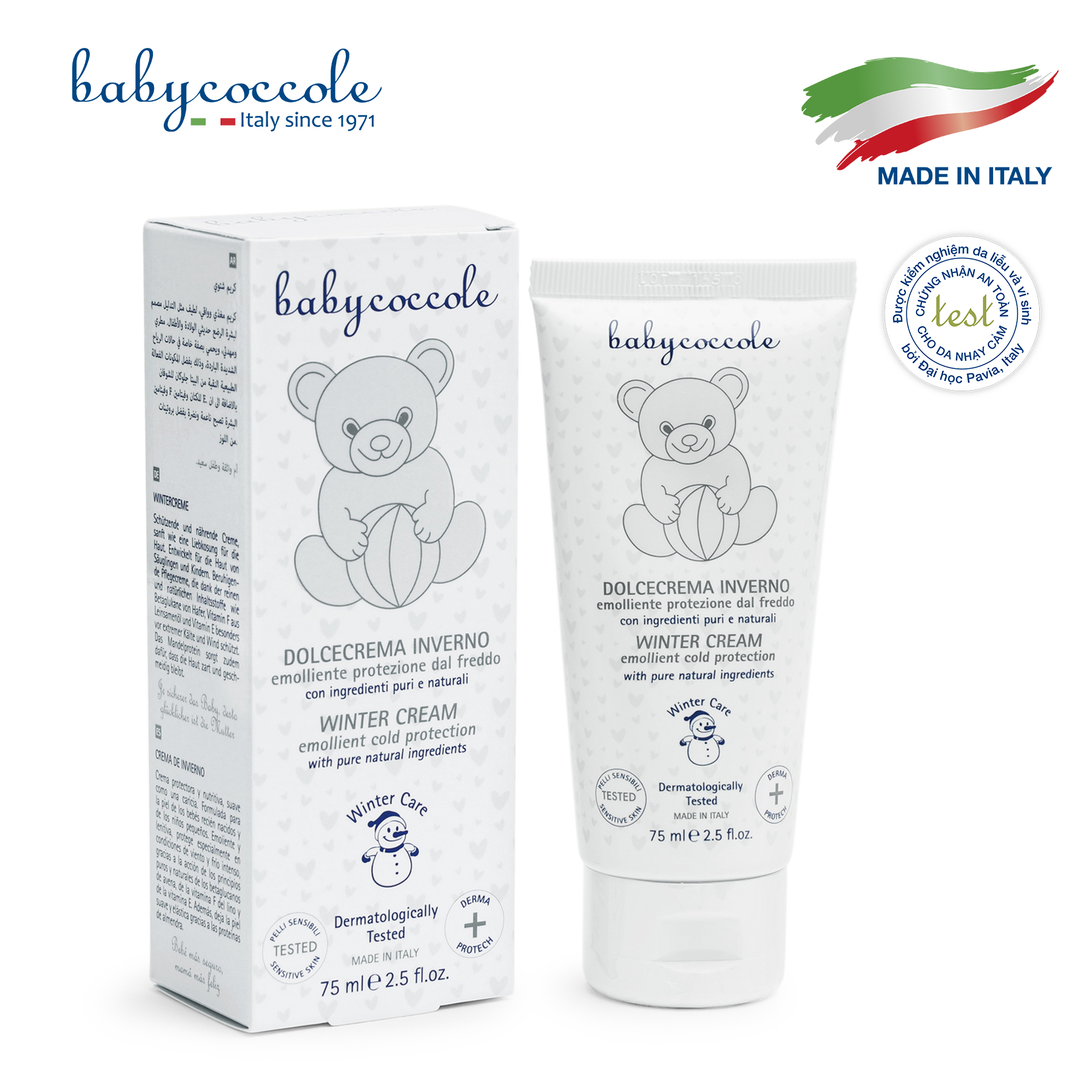 BABYCOCCOLE - Kem giữ ấm từ sáp ong và vitamin Babycoccole 75ml