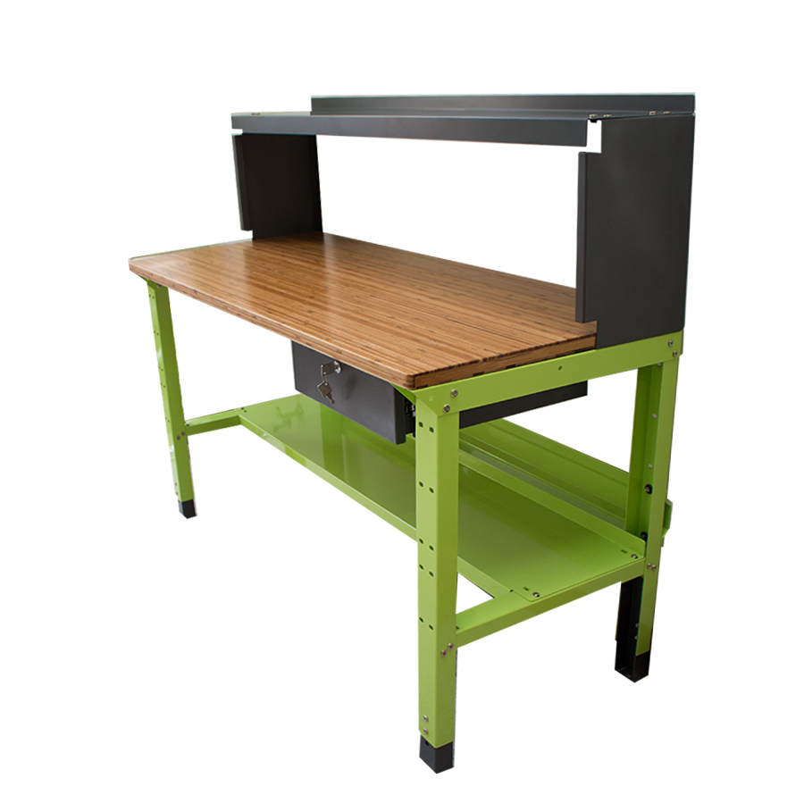 Bàn nguội thao tác cơ khí Workbench mặt bàn tre phòng Lab WB-lab