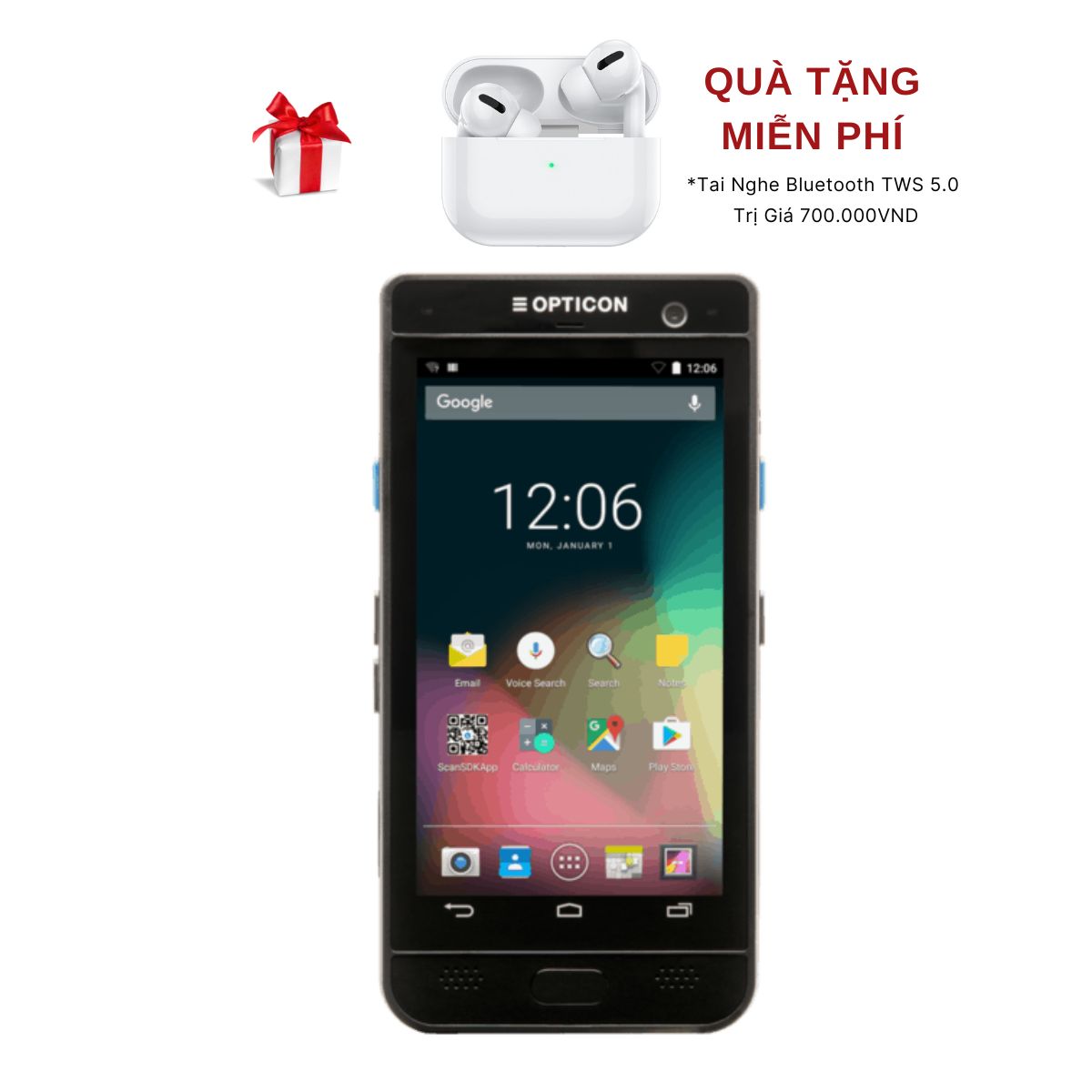 Máy Quét Mã Vạch Kiểm Kho Android OPTICON H28 - Hàng Chính Hãng