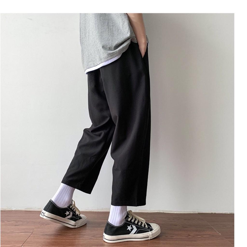 Quần ống rộng  Quần baggy unisex dáng rộng ống xuông phong cách Hàn Quốc