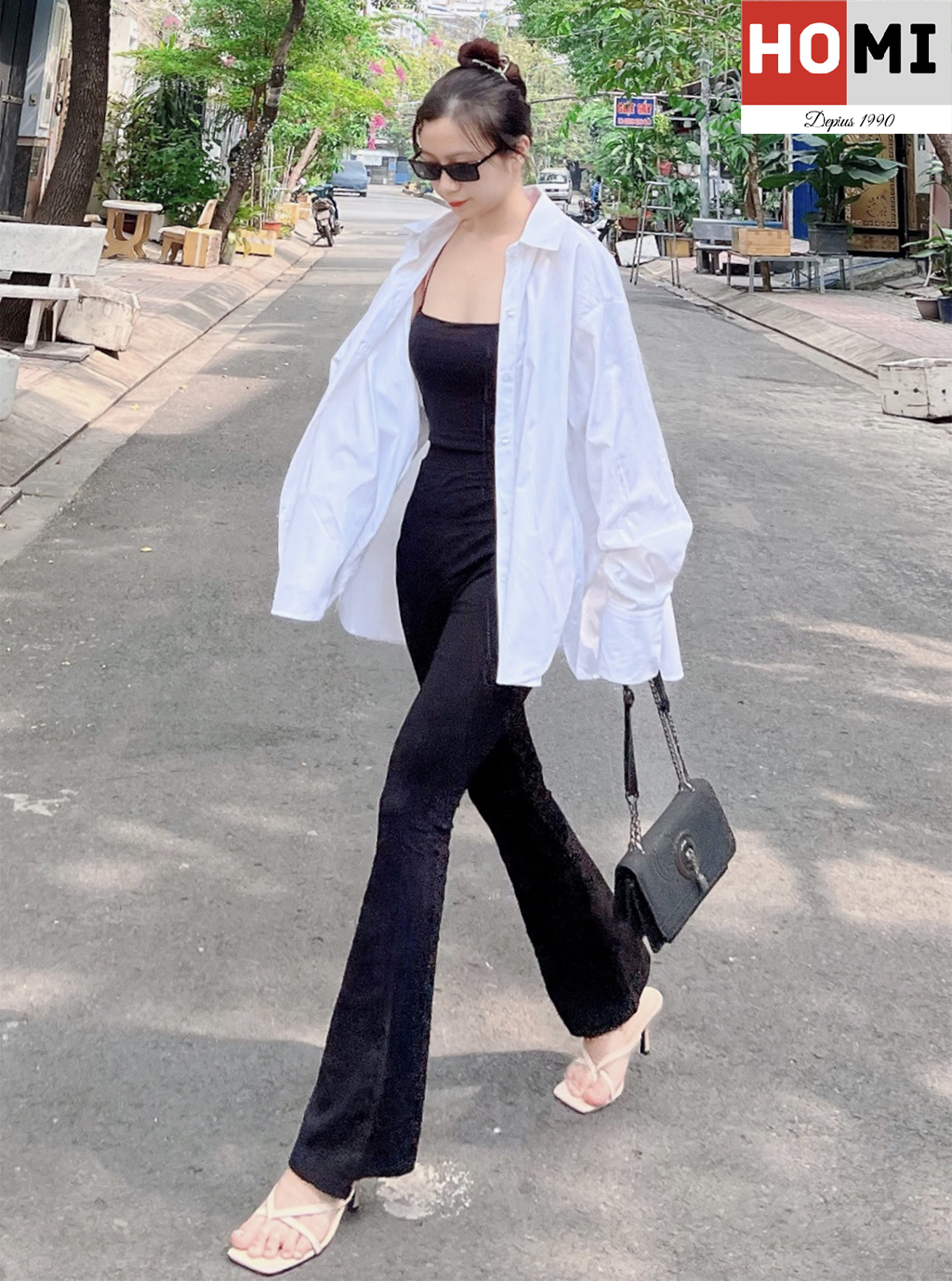 Áo Sơmi Nữ Tay Dài Dáng Rộng Phong Cách Hàn Quốc, Áo sơ mi ulzzang vintage đẹp