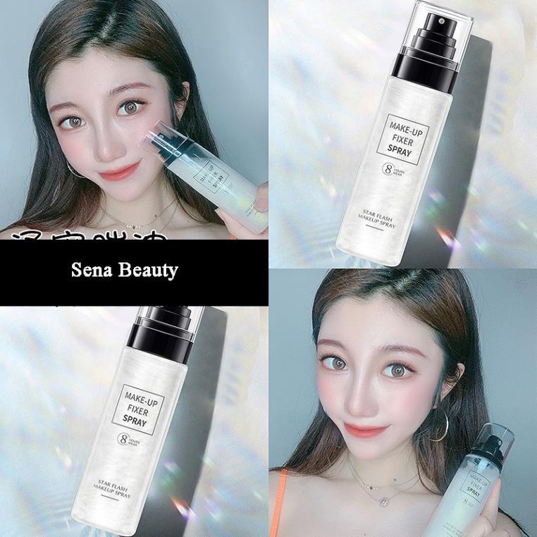 Xịt Nhũ Khóa Trang Điểm Star Flash Make Up Spray 8 Hours Wear