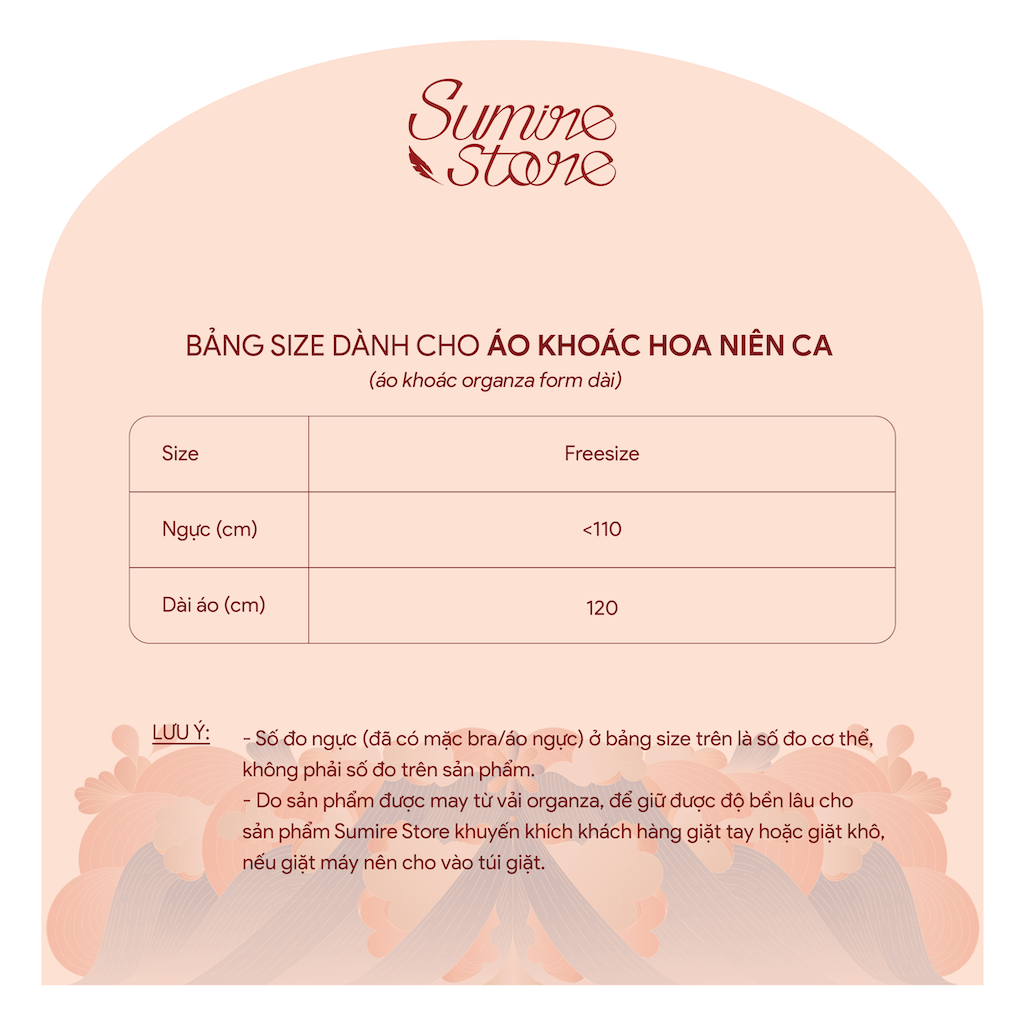 Sumire Store Áo khoác in Hoa Niên Ca - Xanh ngọc