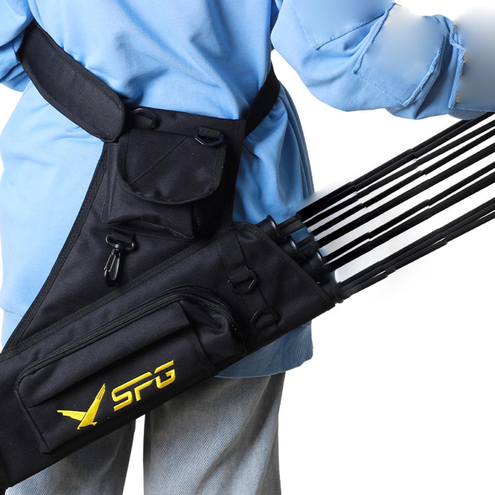 Quiver Holder 4 Tubes Back Waist Shoulder Bag