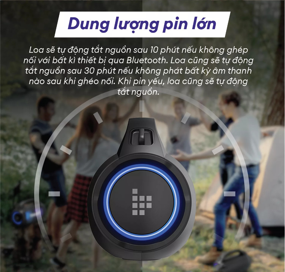 Loa Bluetooth di động TRONSMART BANG SE – Đèn LED - Công suất 40W - Chống nước IPX6 - Hàng chính hãng