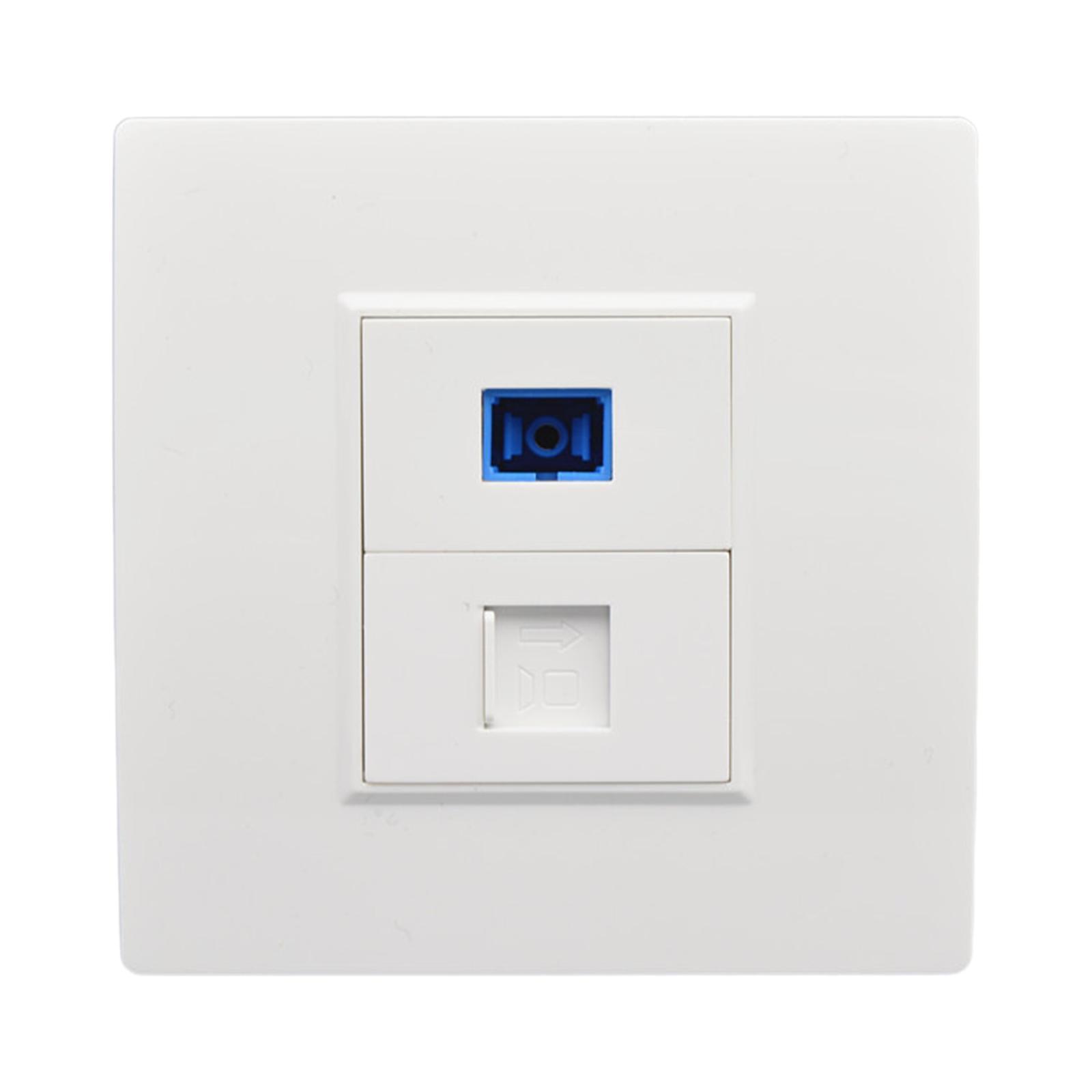 Ethernet Wall Plate Outlet Fittings Easy Installation for Cable Installation
