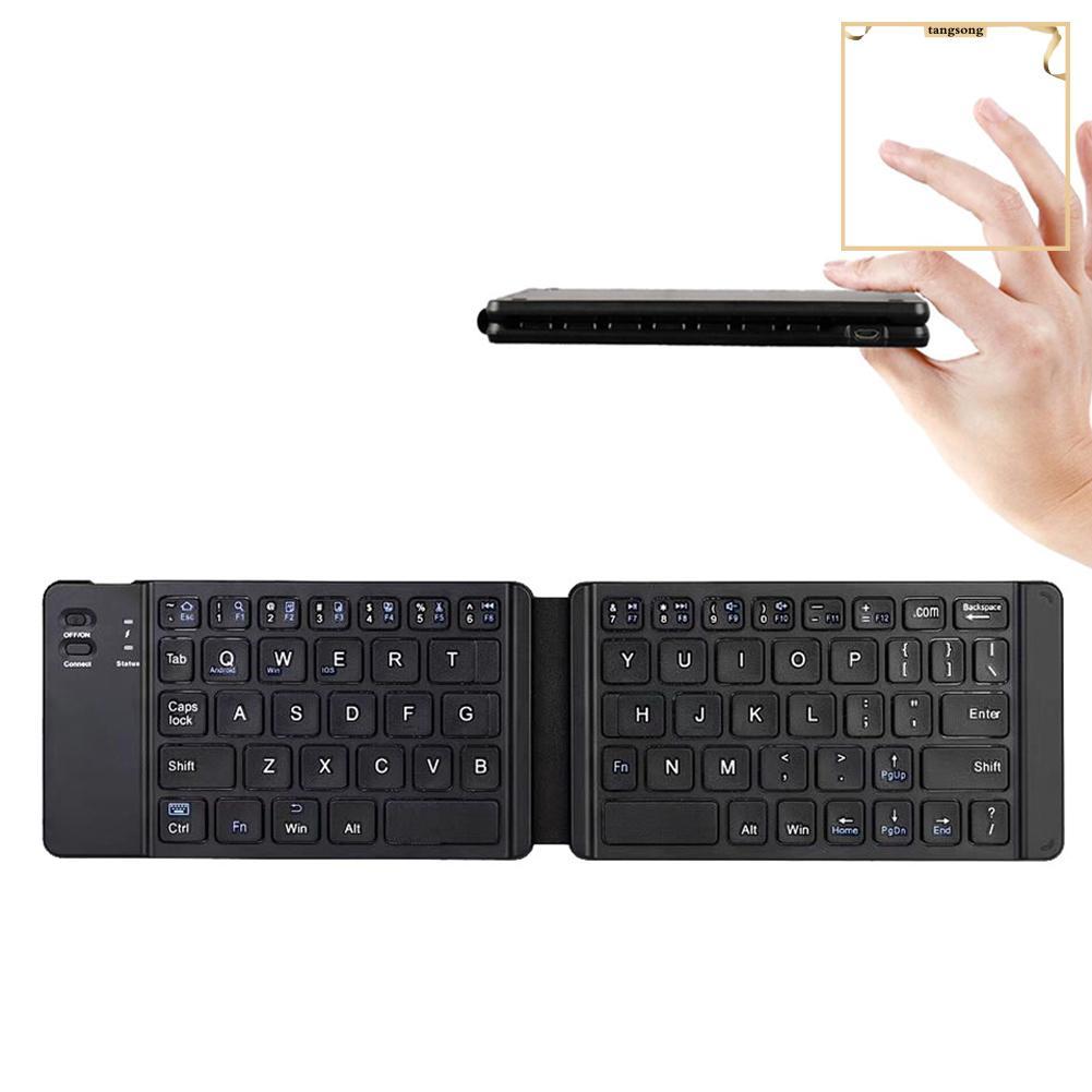 Bàn Phím Bluetooth Mini Không Dây Gấp Gọn Tiện Dụng