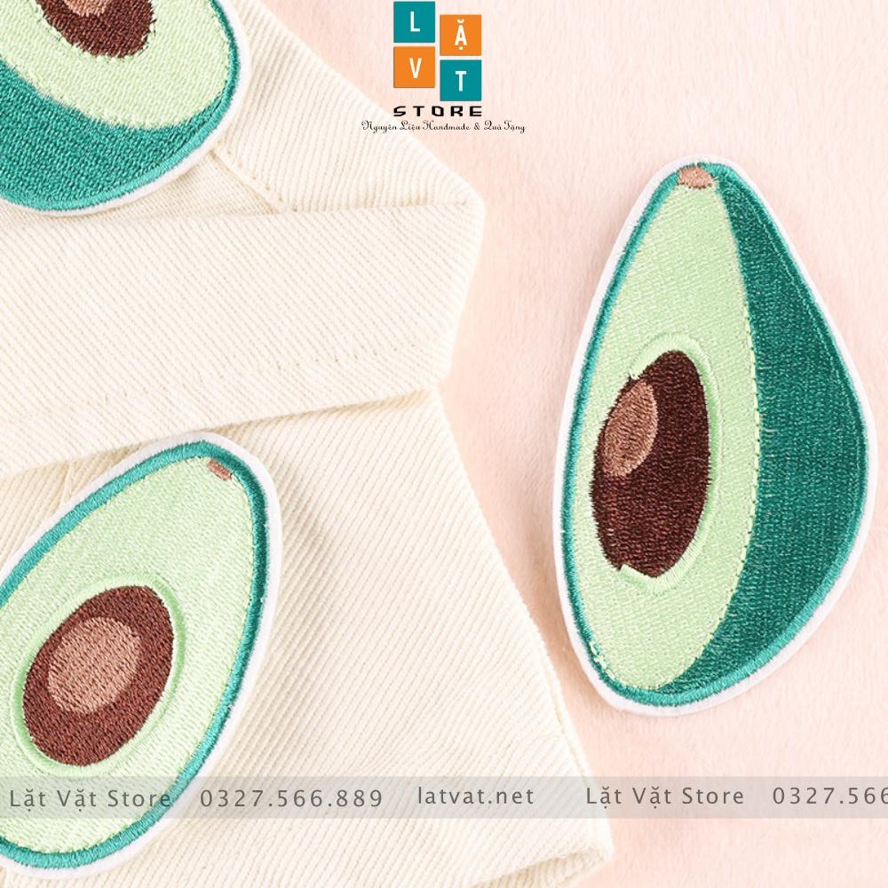 Patch ủi quần áo QUẢ BƠ fan Jenny Huỳnh cực kì dễ thương, dán Vali, tủ lạnh, Sticker miếng dán cute xinh xắn, hot ...