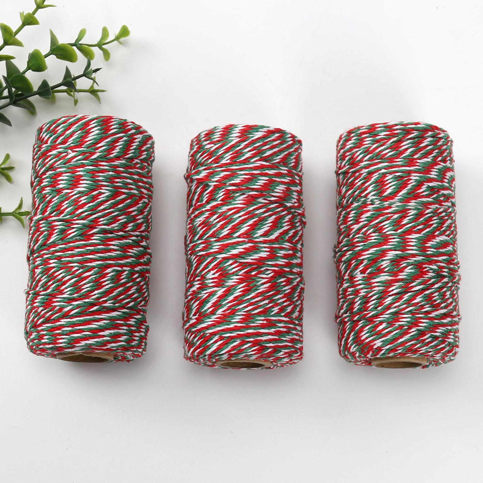 Xmas Twine Rope Craft Twine Rope Durable Rope for Gift Wrap Crafts