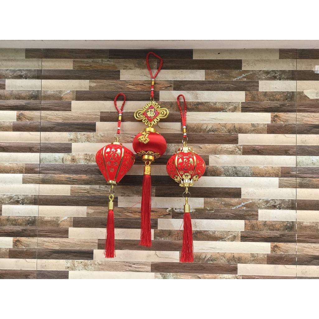 Lồng Đèn 35Cm Dây Treo Trang Trí Tết , Liễng Treo Cây