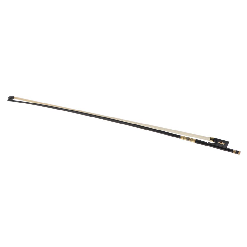 Carbon Fiber Handmade Violin Bow Full Size 4/4 Black Violin String Bow