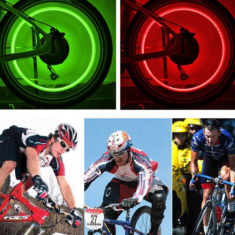 (mới về) Đèn LED gắn van bánh xe đạp thiết kế hình kim cương độc đáo