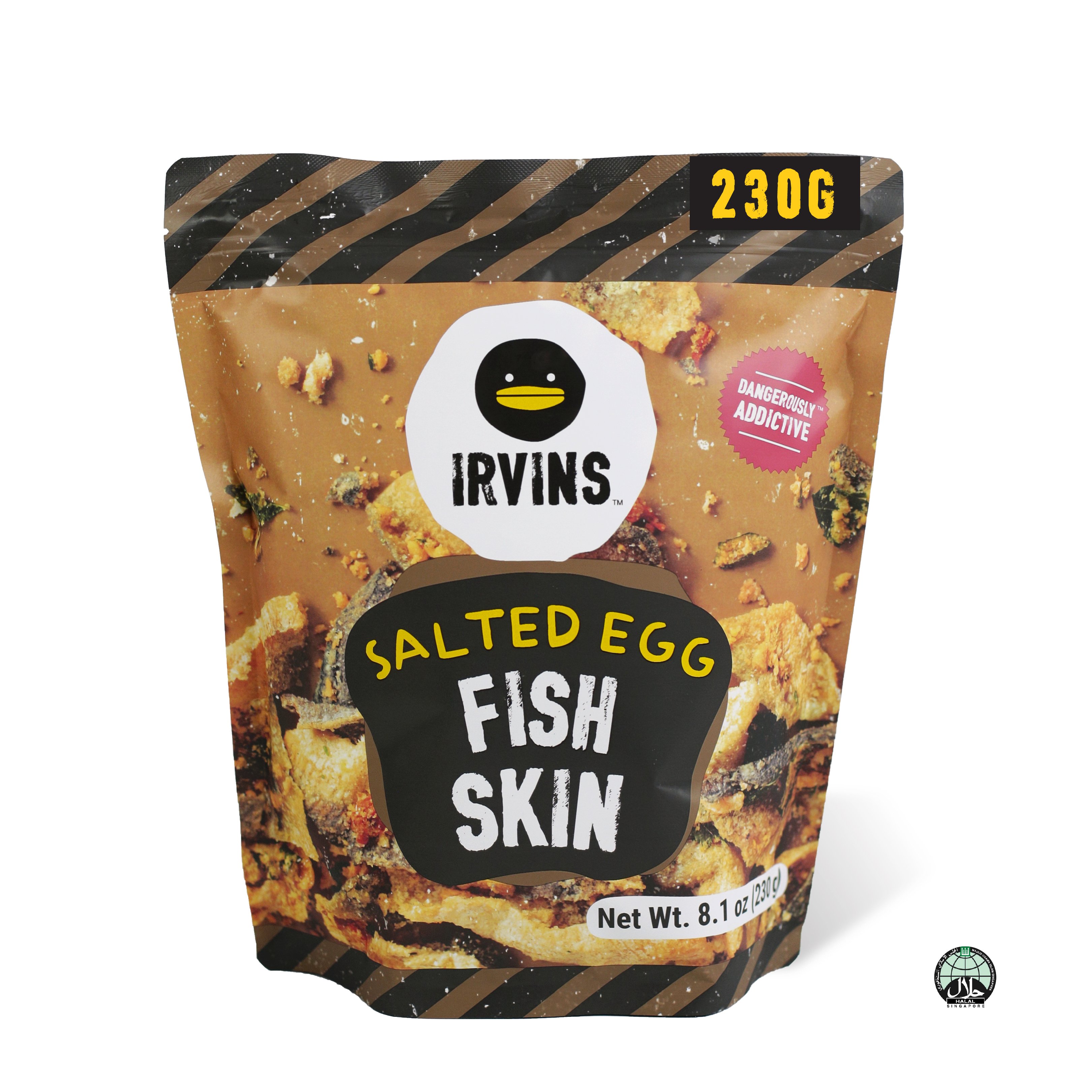 [ƯU ĐÃI 1+1] Combo IRVINS Da cá trứng muối 230g + Da cá  trứng muối 105g