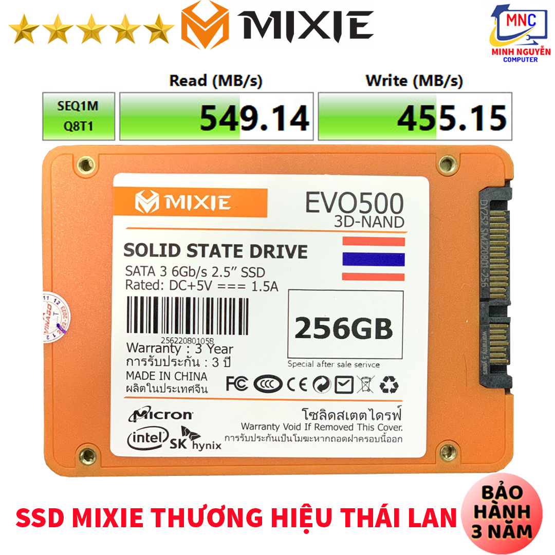 Ổ Cứng SSD 128GB MIXIE EVO500 SATA 3 - 2.5INCH - New 100% - Hàng Chính Hãng