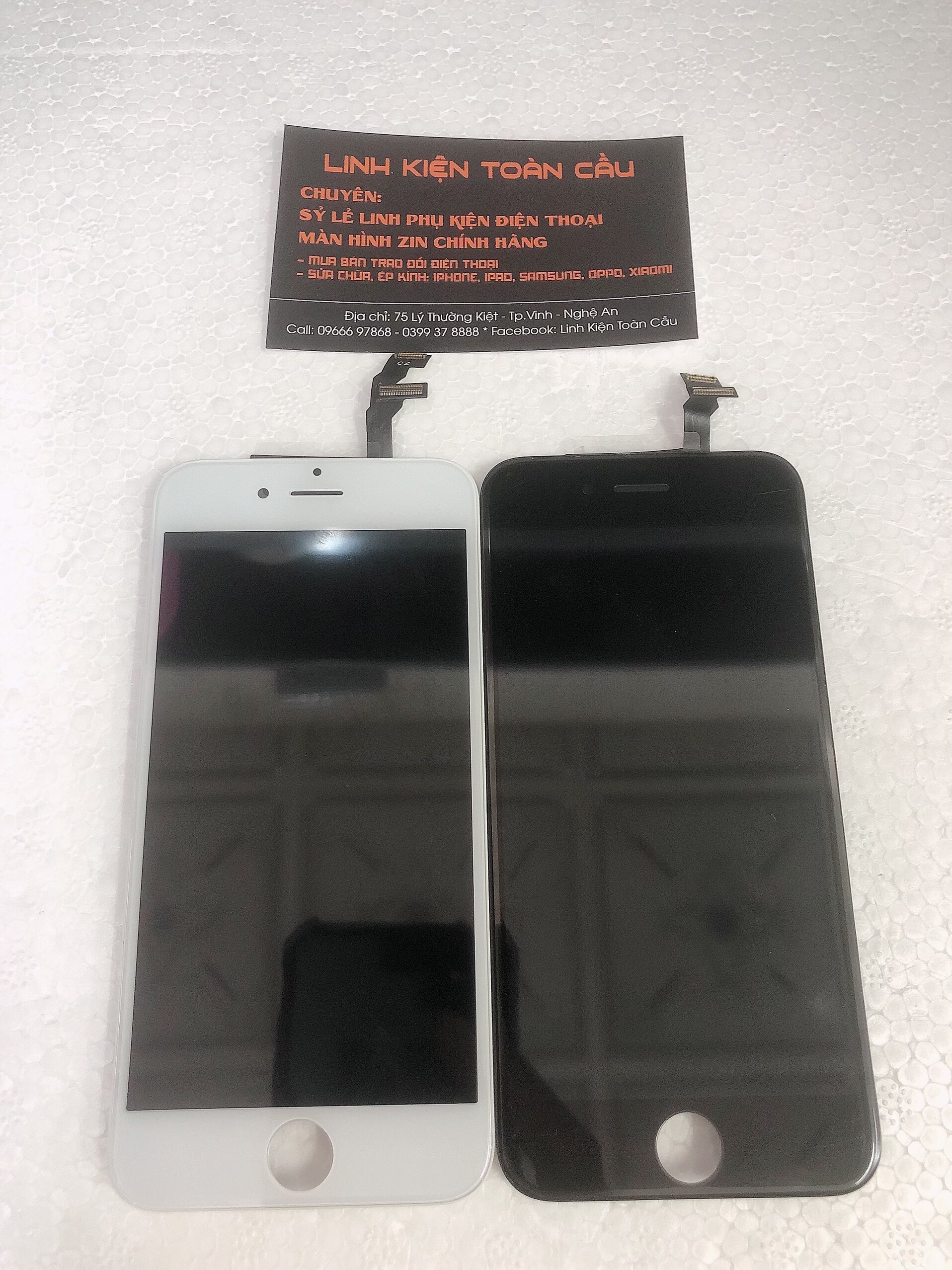 Màn hình iphone 6G zin linh kiện trắng đen