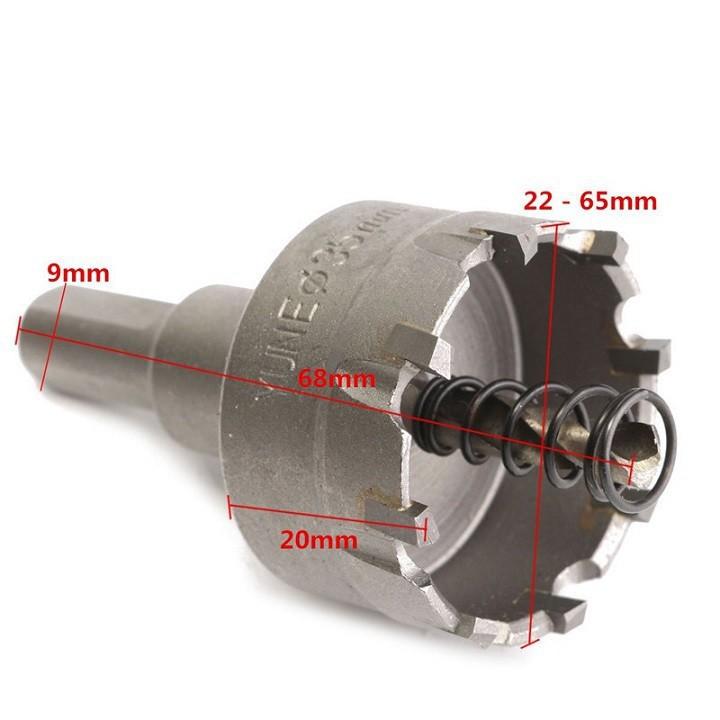 MŨI KHOAN KHOÉT LỖ - BỘ 6 MŨI 22mm-65mm - TN669