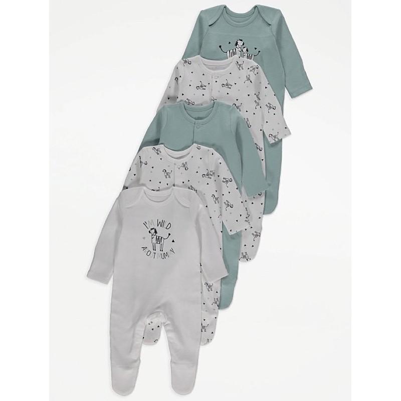 Combo 3 chiếc sleepsuit George chất cotton mềm mát