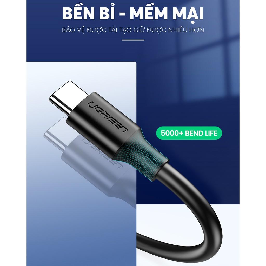 Dây cáp sạc và truyền dữ liệu tốc độ nhanh USB 3.0 sang USB type C, dòng 3A, dài 0.5-2m UGREEN U0S184 - Hàng chính hãng