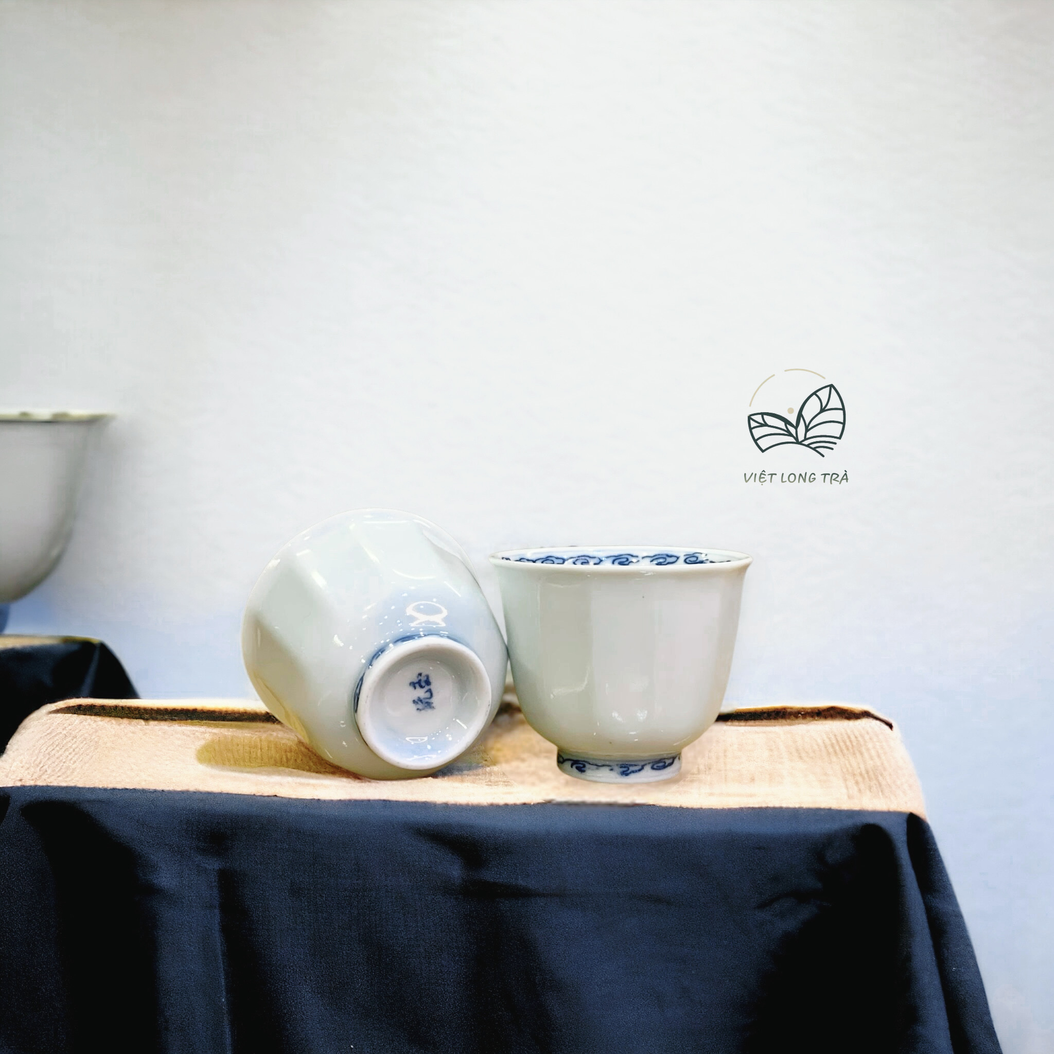 CHÉN SỨ CẢNH ĐỨC VÂN MÂY - DUNG TÍCH 120ML - CHÉN UỐNG TRÀ NGON - TRÀ CỤ BÀN TRÀ - VIỆT LONG TRÀ