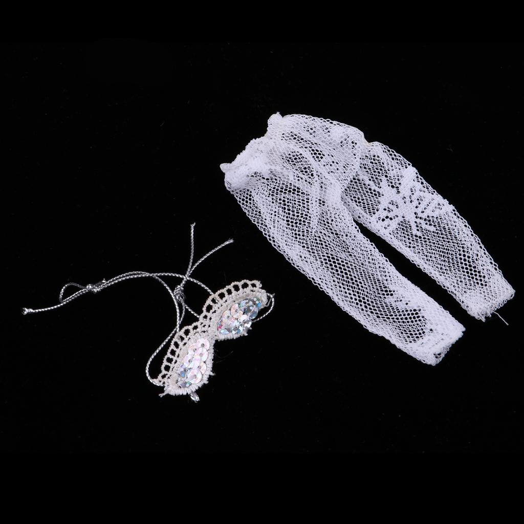 4Set Doll Underwear Tops & Lace Panty-Hose Shorts Pants For Doll Accs