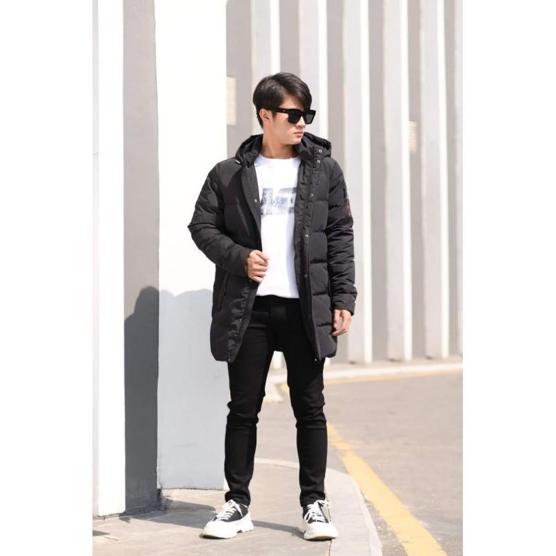 (Tag 1.8 triệu) Áo Khoác Phao Lông Vũ Dáng Dài Nam Hãng MINBROS