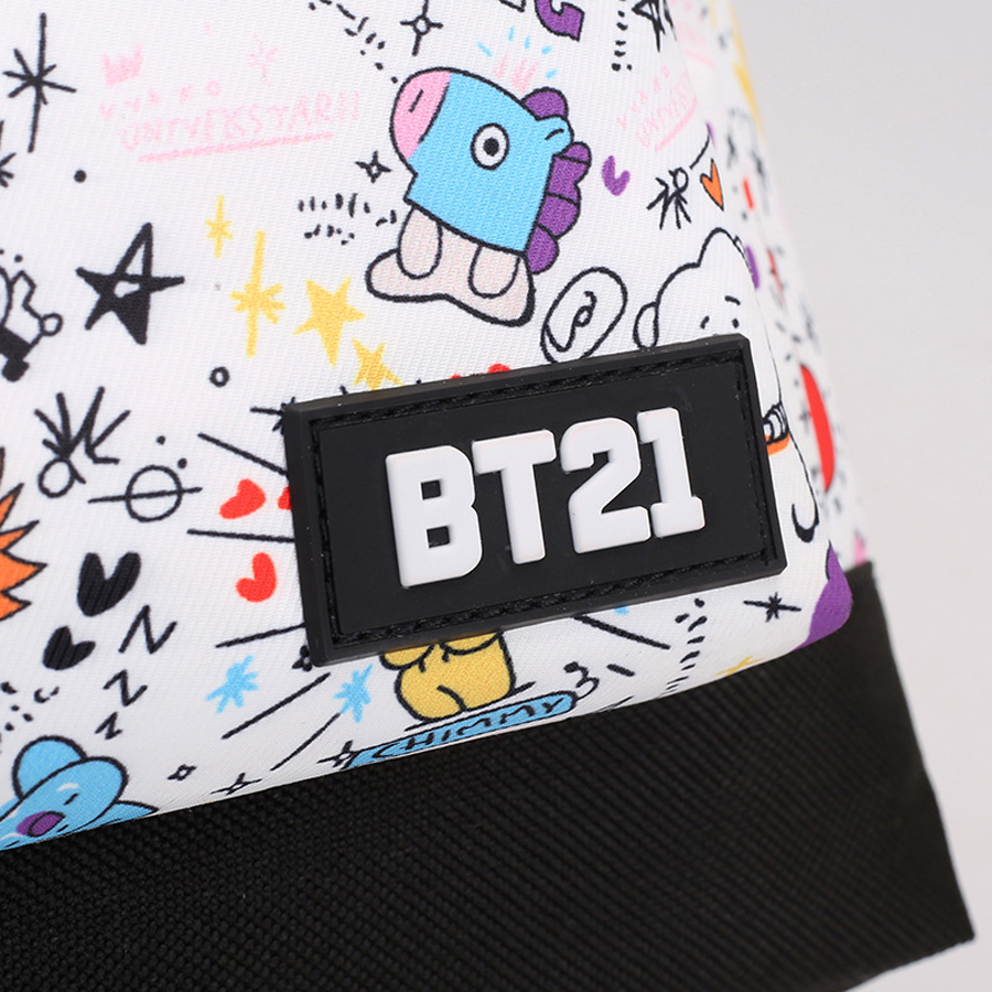 Balo thời trang BT21 BTS siêu cool CHONMUA365  (Tặng móc khóa gỗ BTS thiết kế độc quyền)