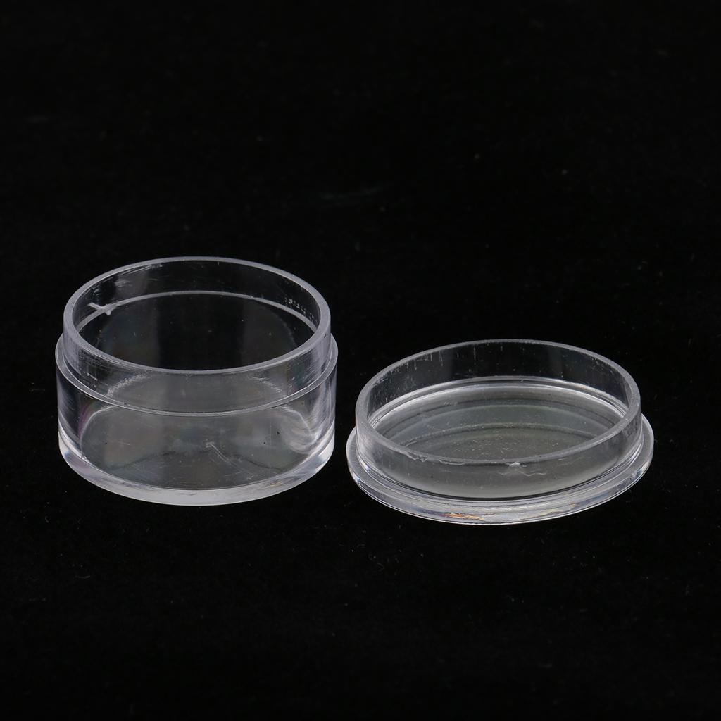 50 Grids Empty Nail Glitter Dust Powder Jewelry Display Box Case Holder 2pcs