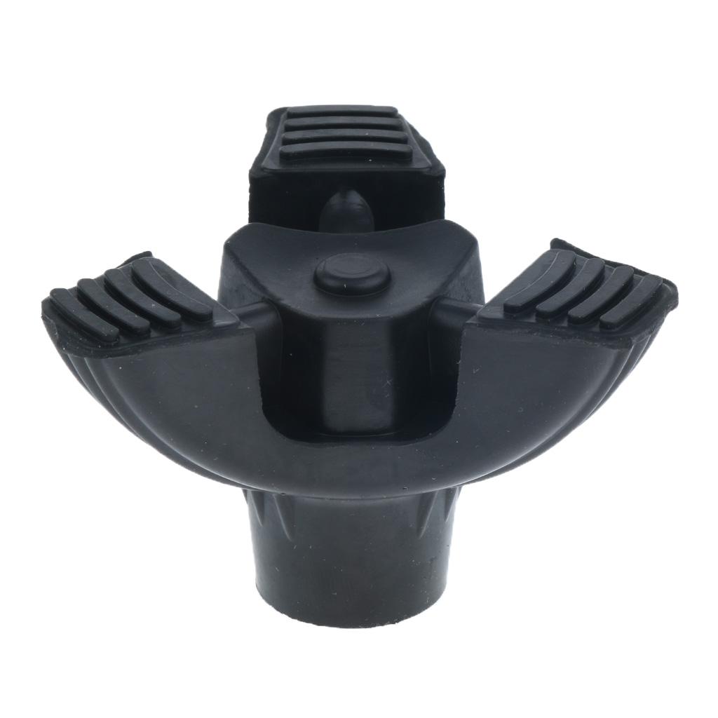 Black Tripod Anti Slip Rubber Replacement Tip For Cane Stick Crutches 5/8 inch 3/4 inch