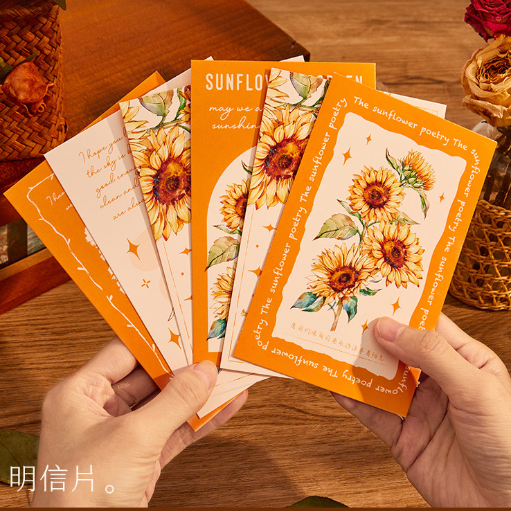 Bộ quà tặng - sổ tay phong cách cổ điển, vintage chủ đề hội họa hoa - flower secret series