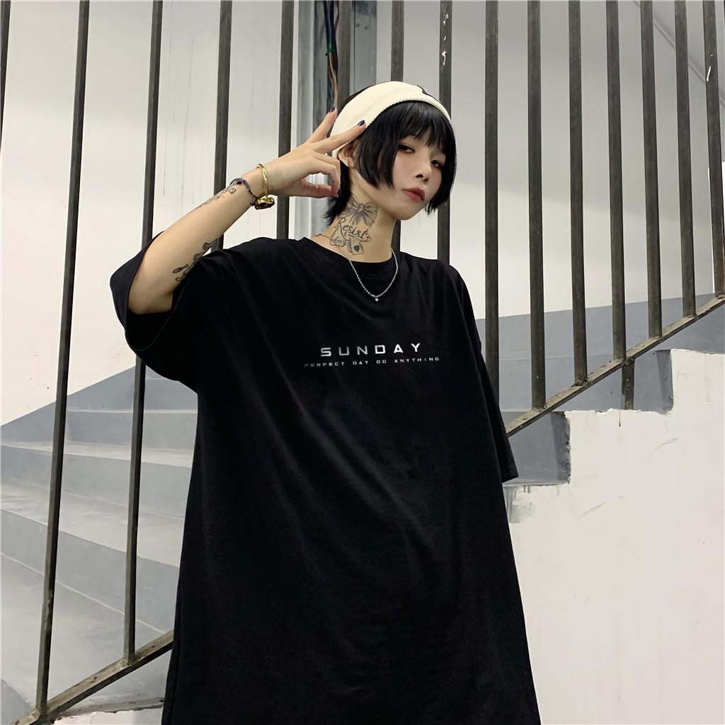 Áo Thun Unisex SUNDAY Moda Typo Đen Nam Nữ In Hình 100% Cotton - Local Brand Chính Hãng