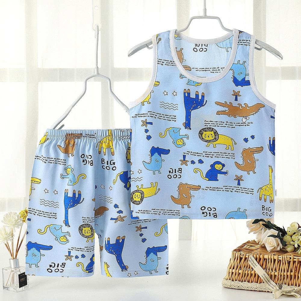 Bộ quần áo bé trai cộc tay vải tole, lanh mềm, mịn, thoáng mát, ít co rút, chất lượng