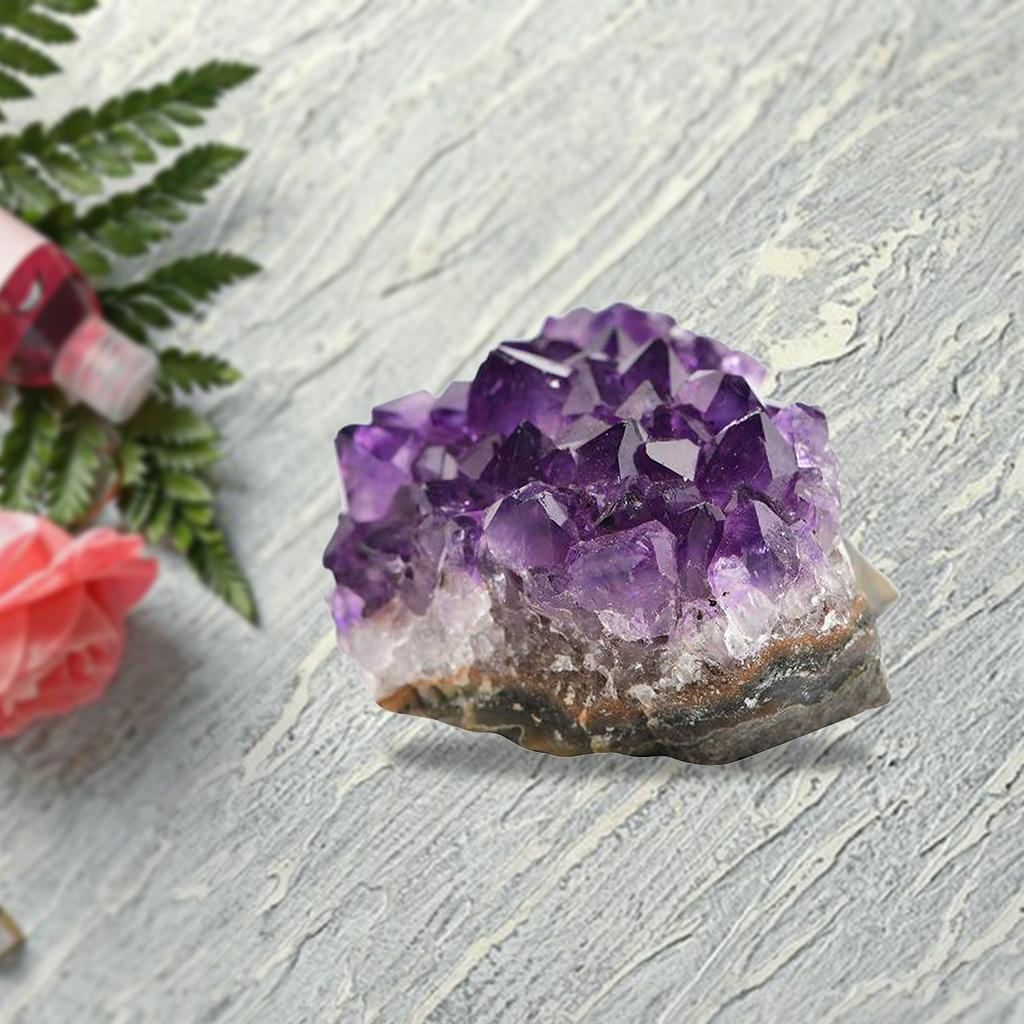 Unique Natural Amethyst Rock Mineral Uruguay for Spiritual Meditation Decor