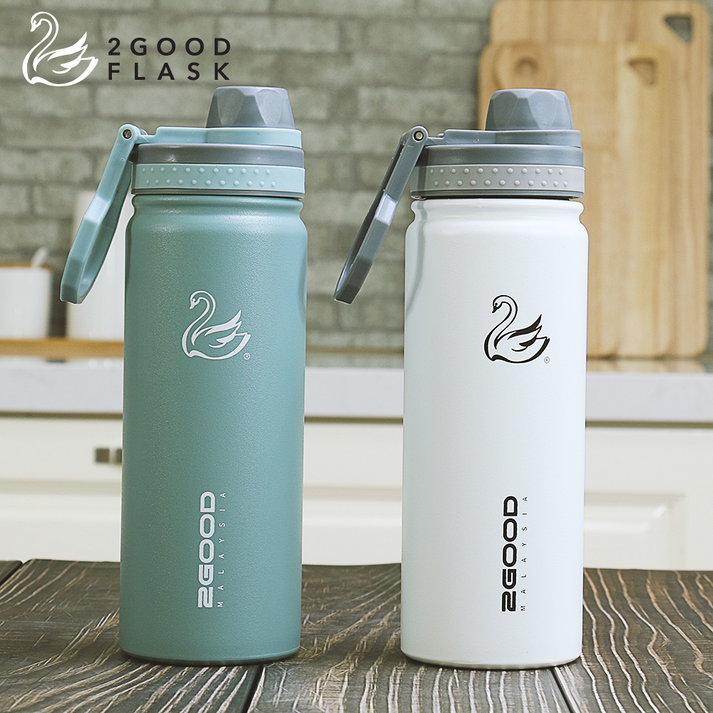 Bình giữ nhiệt Thép Không Gỉ 2GOOD Wide Mouth WM-02 (530ml) - Hàng Chính Hãng