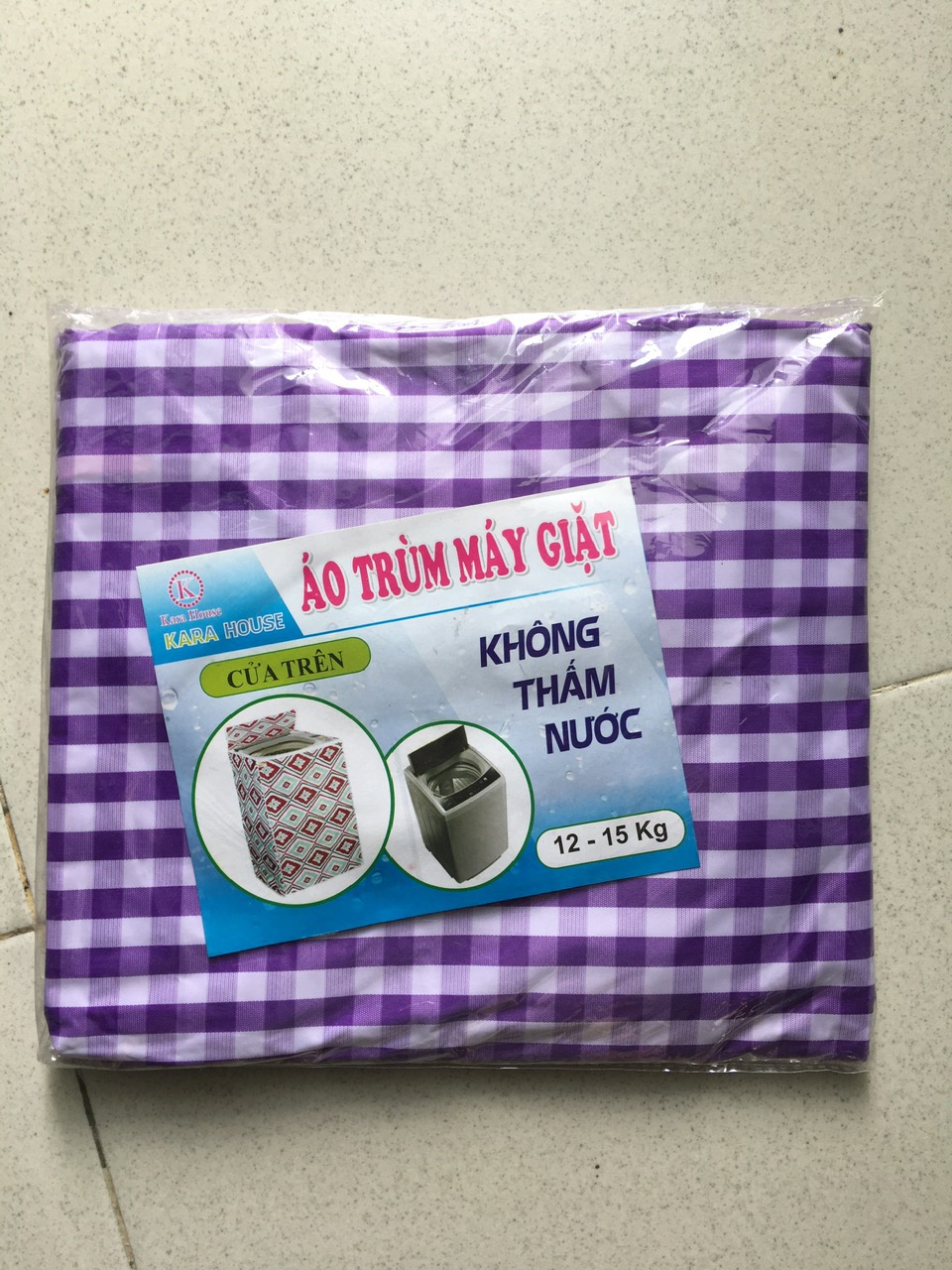 Áo trùm máy giặt cửa trên  cho máy từ 6 - 15 kg, vải dù siêu bền ,dày chống thấm nước ,chống bụi , bảo vệ máy giặt trong mọi thời tiết