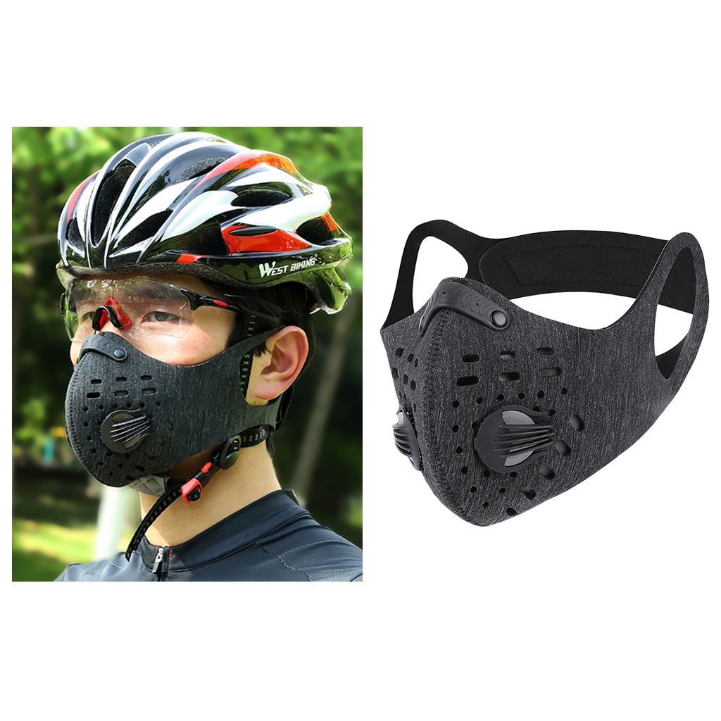 Motorcycle Cycling Half Face Mask with Filter Activated Carbon Mask